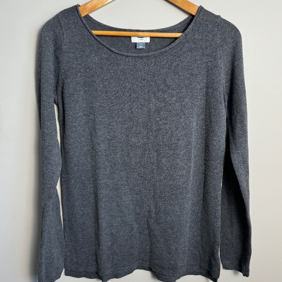 Old Navy Women's Gray Long Sleeve Knit Lightweight Sweater Medium‎ Rolled Neck - Picture 1 of 12